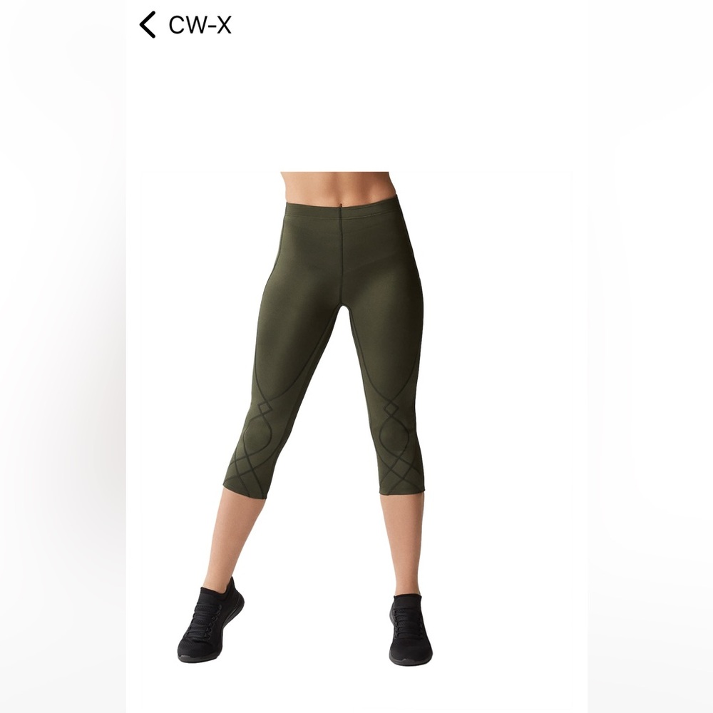 CW-X 3/4 compression workout tights, ladies size Medium, black
